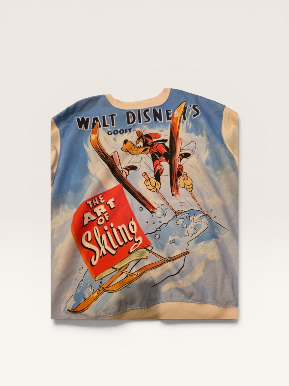 Disney Goofy The Art of Skiing Sweatshirt Men Large L Vintage Retro Crewneck
